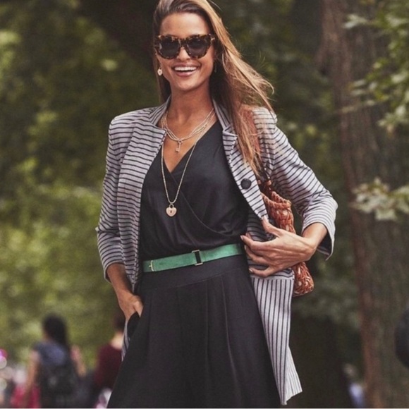 CAbi Striped Car Coat Long Blazer Jacket - Picture 16 of 16